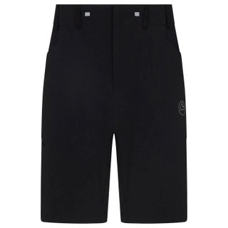 La Sportiva Wanderhose Scout Short (elastischer Bund mit Kordelzug, technische Stoffkombination) kurz schwarz Herren