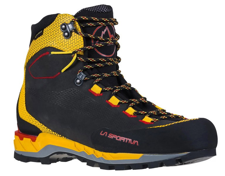La Sportiva Trekking-Wanderschuhe Trango Tech Leather GTX (Nubukeder, wasserdicht) schwarz/gelb Herren