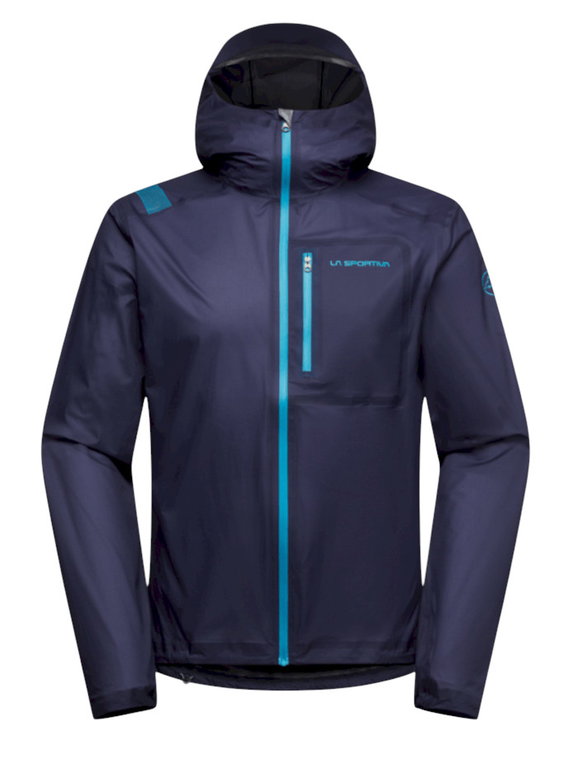 La Sportiva Ethereal Pro Trail Running Jacket (Hard Shell, Waterproof) Dark Blue Men's
