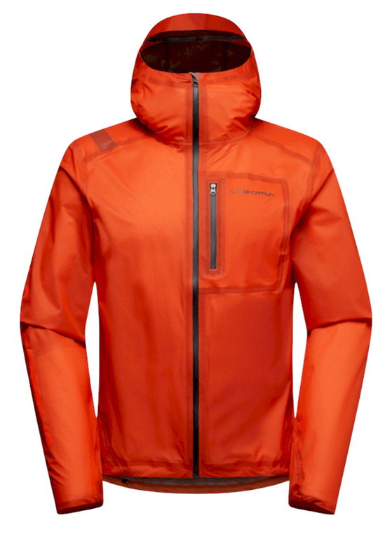 La Sportiva Trail-Laufjacke Ethereal Pro (Hardschell, wasserdicht) rot Herren