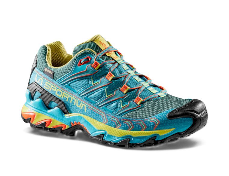 La Sportiva Trail-Laufschuhe Ultra Raptor II GTX (wasserdicht) blau/gelb Damen