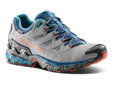 La Sportiva Trail-Wanderschuhe Ultra Raptor II Leather GTX (Nubukleder, wasserdicht) grau/rot Damen