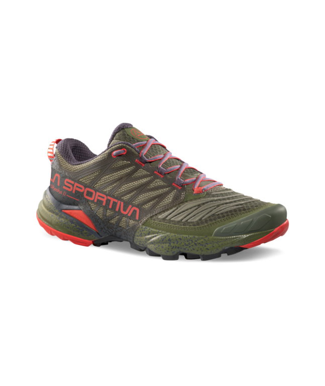La Sportiva Trail-Laufschuhe Akasha II dunkelgrün/rot Herren