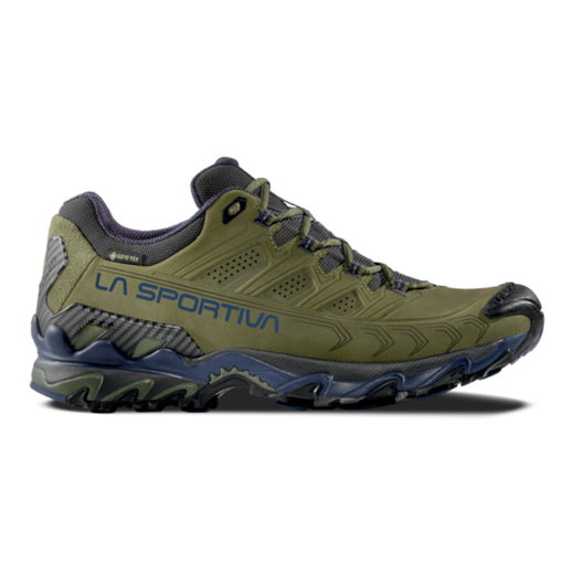 La Sportiva Trail-Wanderschuhe Ultra Raptor II Leather GTX (Nubukleder, wasserdicht) grün/nachtblau Herren