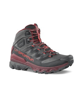 La Sportiva Trekking-Wanderschuhe Ultra Raptor 3 Mid GTX (wasserdicht) carbongrau/rot Herren