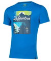 La Sportiva Wander-/Freizeit Tshirt Lakeview (Baumwolle) elektrikblau Herren