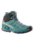 La Sportiva Trail-Laufschuhe Ultra Raptor II Mid Leather GTX (Nubukleder, wasserdicht) grün/schwarz Damen