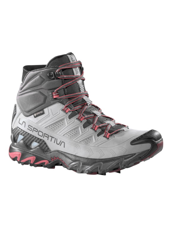 La Sportiva Trail-Laufschuhe Ultra Raptor II Mid Leather GTX (Nubukleder, wasserdicht) grau/schwarz Damen