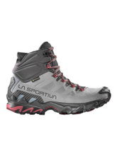 La Sportiva Trail-Laufschuhe Ultra Raptor II Mid Leather GTX (Nubukleder, wasserdicht) grau/schwarz Damen
