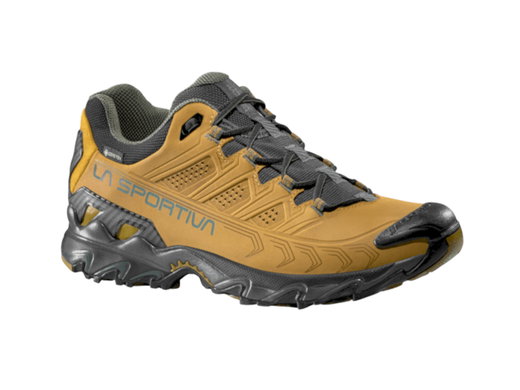 La Sportiva Trail-Wanderschuhe Ultra Raptor II Leather GTX (Nubukleder, wasserdicht) braungelb/schwarz Herren