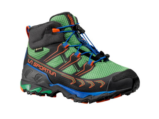 Buty trekkingowe La Sportiva Ultra Raptor II Mid GTX (wodoodporne) zielono-węglowe dziecięce