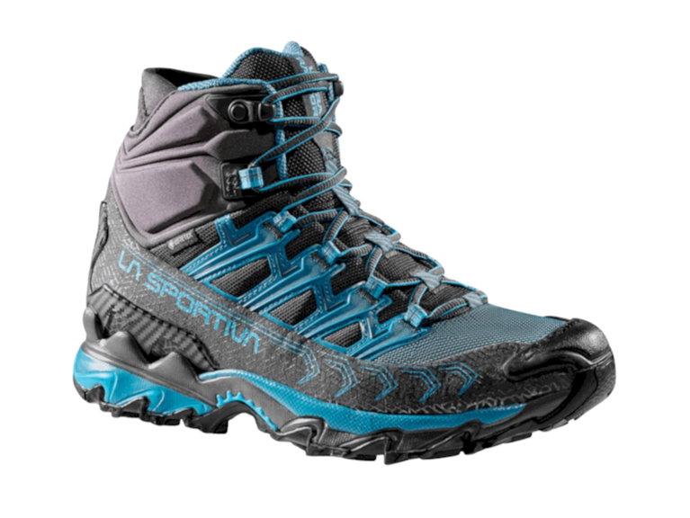 La Sportiva Wanderschuhe Ultra Raptor II Mid GTX (Fast-Hiking, wasserdicht) blau/grau Damen