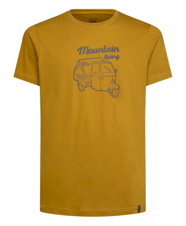 La Sportiva Wander-/Freizeit Tshirt Ape - Mountain Living - (Baumwolle) savanagelb Herren