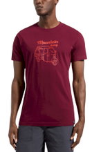 La Sportiva Hiking/Recreation T-shirt Ape - Mountain Living - (Cotton) burgundy Men's