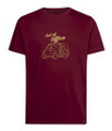 La Sportiva Wander-/Freizeit Tshirt Cinquecento - Out of Office - (Baumwolle) weinrot Herren