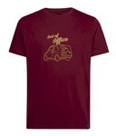 La Sportiva Hiking/Recreation T-shirt Cinquecento - Out of Office - (Cotton) burgundy Men's