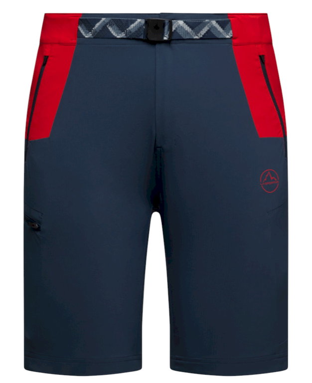La Sportiva Wanderhose West Crest Shorts (leicht, optimale Bewegungsfreiheit) kurz dunkelblau/rot Herren