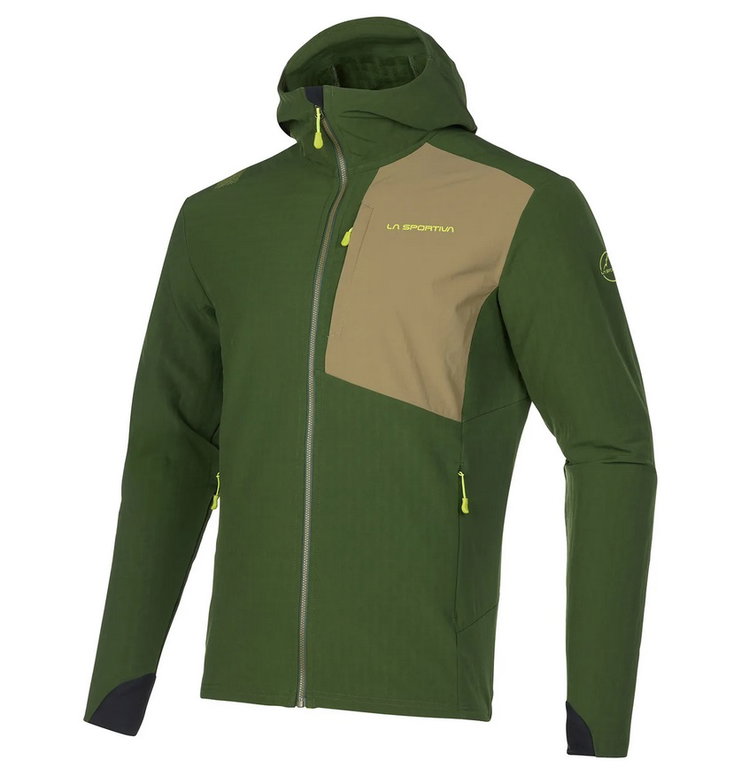 La Sportiva Wanderjacke Descender Storm (geruchshemmend und antibakteriell behandelt) forestgrün Herren