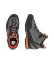 La Sportiva Wanderschuhe Boulder X Mid GTX (Zustieg, wasserdicht) carbongrau/flame Herren