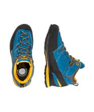 La Sportiva Wanderschuhe Boulder X Mid GTX (Zustieg, wasserdicht) blau/gelb Herren
