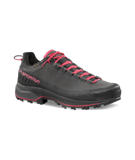 La Sportiva Wanderschuhe TX5 Evo GTX (Zustieg, Nubukleder, wasserdicht) carbongrau/rot Damen