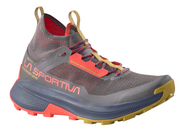 La Sportiva Wanderschuhe Prodigio Hike GTX (Fast-Hiking, wasserdicht) onyxgrau/rot Herren