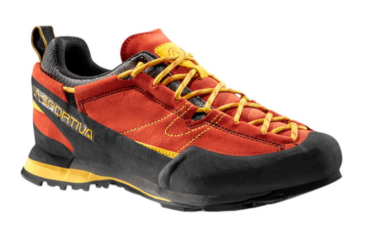 La Sportiva Wanderschuhe Boulder X (Zustieg) rot/schwarz/gelb Herren