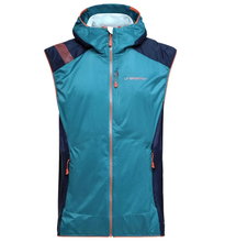 La Sportiva Wander Vest Across Lite Vest (Insulated Vest, Lightweight, Windproof) Hurricane Blue/Deep Blue Men's