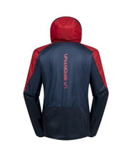 La Sportiva Wanderjacke Across Lite (Isolationsjacke, winddicht, atmungsaktiv) rot/skyblau Herren