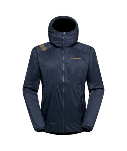 La Sportiva Wanderjacke Across Lite (Isolationsjacke, winddicht, atmungsaktiv) nachtblau/savana Herren