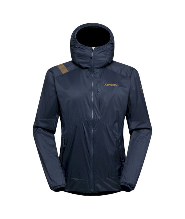 La Sportiva Wanderjacke Across Lite (Isolationsjacke, winddicht, atmungsaktiv) nachtblau/savana Herren
