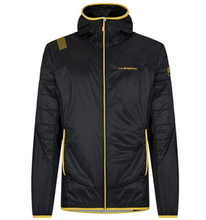 La Sportiva Isolationsjacke Aequilibrium Insulation Hoody (leicht, atmungsaktiv) schwarz/gelb Herren