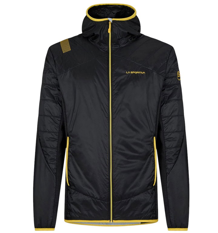 La Sportiva Isolationsjacke Aequilibrium Insulation Hoody (leicht, atmungsaktiv) schwarz/gelb Herren