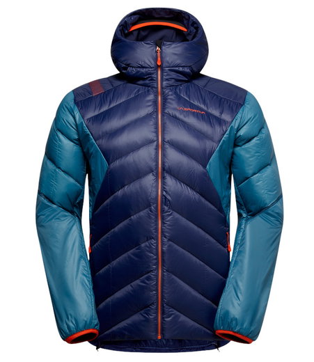 La Sportiva Aiguille Down Winter Jacket (Mountaineering, Primaloft® Gold, padded) dark blue/seablue men's