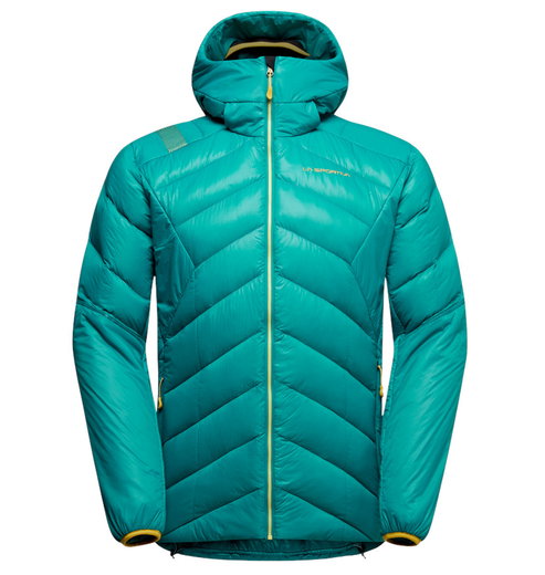La Sportiva Aiguille Down Winter Jacket (Mountaineering, Primaloft® Gold, padded) turquoise men's