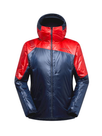 La Sportiva Winterjacke Alpine Guide Primaloft Hoody (Primaloft®Gold, warm) 2025 dunkelblau/rot Herren