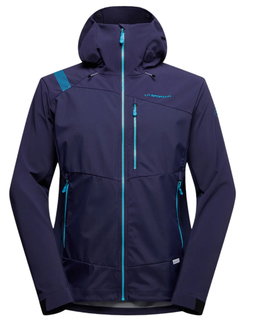 La Sportiva Softshell Jacket Alpine Guide Windstopper (waterproof, windproof, mountaineering) deep blue/sea blue men's