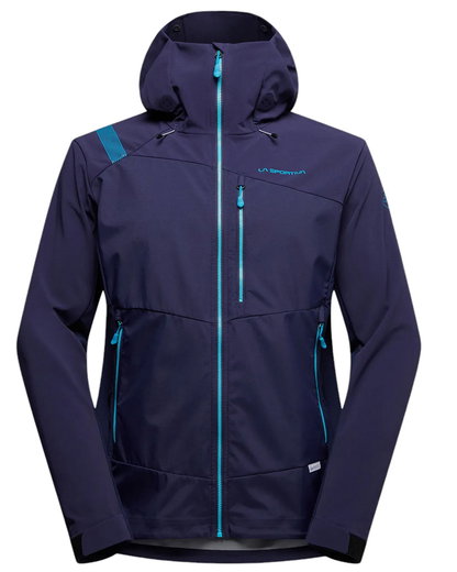 La Sportiva Softshelljacke Alpine Guide Windstopper (wasserdicht, winddicht, Bergsteigen) deepblau/seablau Herren