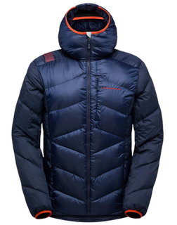 La Sportiva Daunen-Winterjacke Bivouac Down (leicht, Wärmeisolierung, Skitouring) deepblau/rot Herren