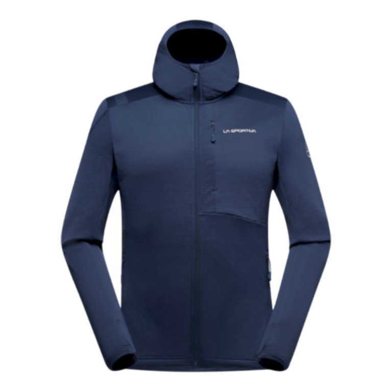 La Sportiva Fleecejacke Chill Thermal Hoody (mit Kapuze, atmungsaktiv) nachtblau/chalk Herren
