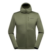 La Sportiva Fleece Jacket Chill Thermal Hoody (with hood, breathable) dark green men's