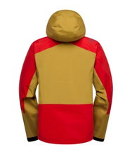 La Sportiva Softshell Jacket Crossridge Evo Shell (Hard Shell, for Ski Touring, Waterproof) savannah yellow/red Men's