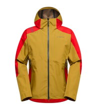 La Sportiva Softshell Jacket Crossridge Evo Shell (Hard Shell, for Ski Touring, Waterproof) savannah yellow/red Men's