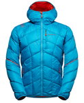 La Sportiva Daunen-Winterjacke Pinnacle Down (leicht, Wärmeisolierung, Skitouring) tropicblau/cherryrot Herren