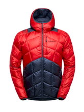La Sportiva Daunen-Winterjacke Pinnacle Down (leicht, Wärmeisolierung, Skitouring) 2025 rot/dunkelblau Herren