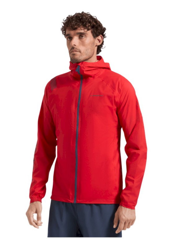 La Sportiva Trail-Laufjacke Pocketshell (Hardschell, wasserdicht) rot Herren