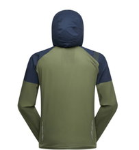 La Sportiva Kurtka biegowa Pocketshell (twarda powłoka, wodoodporna) ciemnozielona/ciemnoniebieska męska