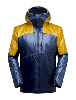 La Sportiva Winterjacke Supercouloir Primaloft Parka (PrimaLoft Gold Insulation, winddicht) dunkelblau/savanagelb Herren