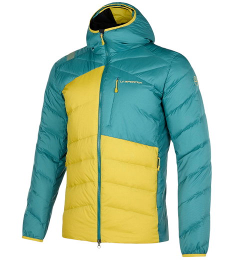 La Sportiva kurtka puchowa zimowa Titan Down teal/żółta męska