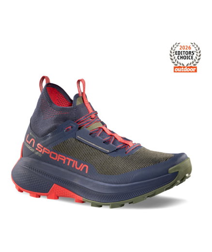 La Sportiva Wanderschuhe Prodigio Hike GTX (Fast-Hiking, wasserdicht) grün/blau/rot Herren